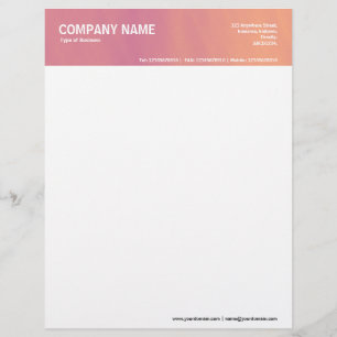 Papel Timbrado Cabeçalho de 2 pol - Cor Texturizada