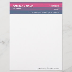 Papel Timbrado Cabeçalho de 2in - Texturizado em Cor