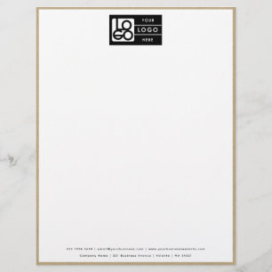 Papel Timbrado Cabeçalho de Carta com Logotipo de Negócios de Fro