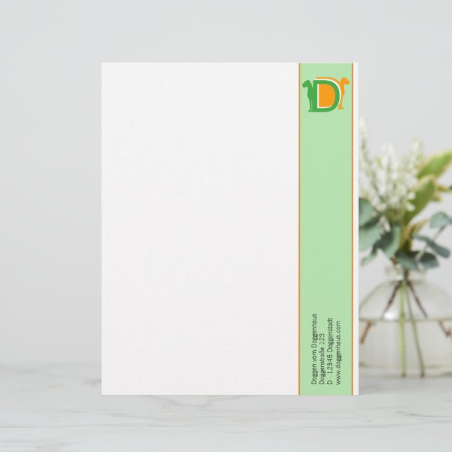 Papel Timbrado Cabeçalho de Carta DD (Em pé/Frente)