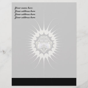 Papel Timbrado Cabeçalho de Carta Personalizado Espaço Dourado