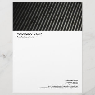 Papel Timbrado Cabeçalho de Imagem Grande - Linhas de Metal
