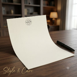 Papel Timbrado Cabeçalho de Letra com Marca de Logotipo Personali