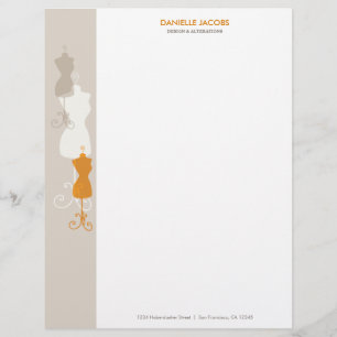 Papel Timbrado Cabeçalho do formulário do vestido