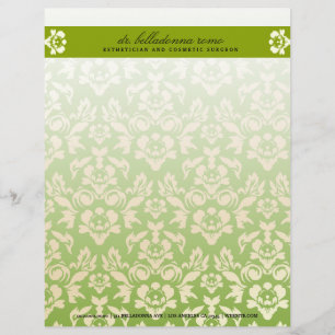Papel Timbrado cabeçalho do limão do damasco 311-Belladonna