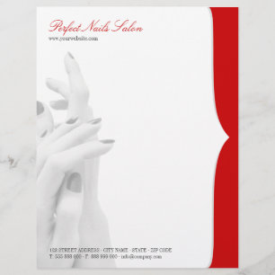 Papel Timbrado Cabeçalho do negócio do centro da beleza do sal