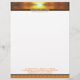 Papel Timbrado Cabeçalho dobro da beira de Sun de ajuste
