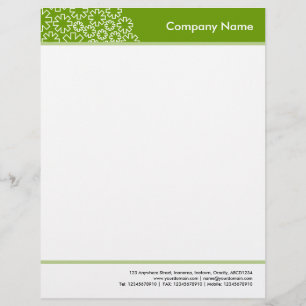 Papel Timbrado Cabeçalho e Rodapé - Asterisco - Abacate