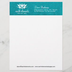 Papel Timbrado Cabeçalho elegante com Lotus