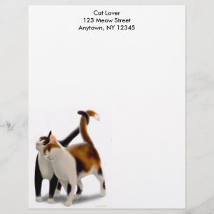 Papel Timbrado Cabeçalho felino dos amigos