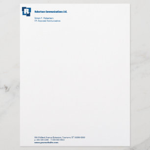 Papel Timbrado Cabeçalho incorporado dos quadrados