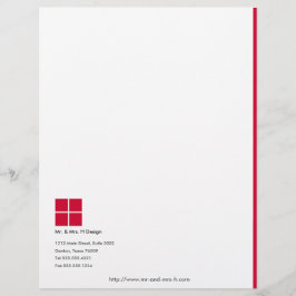 Papel Timbrado Cabeçalho minimalista com logotipo simples