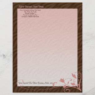 Papel Timbrado Cabeçalho personalizado, feminino
