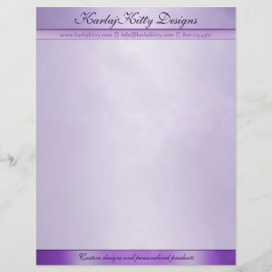 Papel Timbrado Cabeçalho personalizado roxo marmoreado