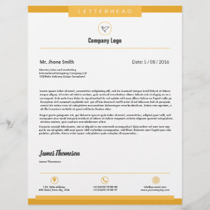 Papel Timbrado Cabeçalho profissional do negócio