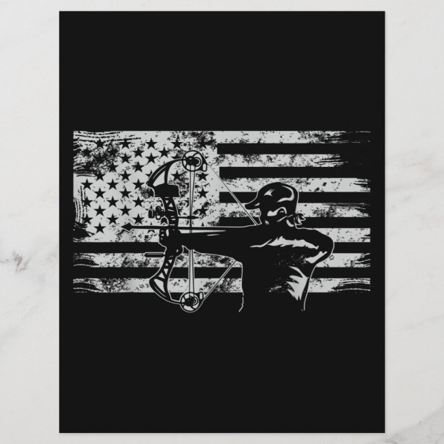 Papel Timbrado Caça à Caça ao Arco-Americano de Bandeiras (Frente)