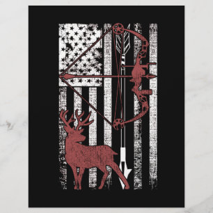 Papel Timbrado Caça com a Arco de Bandeira Americana