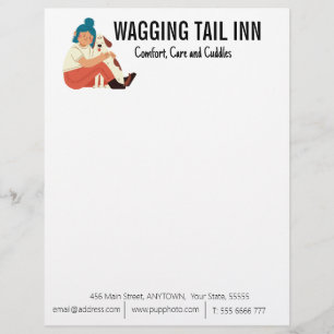 Papel Timbrado Cachorro e café da manhã personalizados
