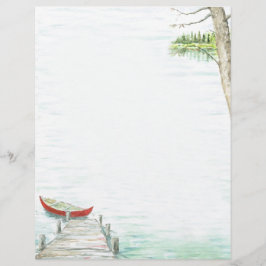 Papel Timbrado Cadeado Cênico e Canoeiro