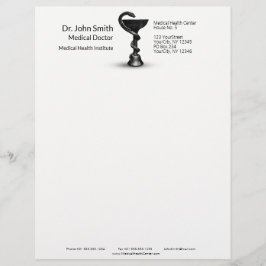 Papel Timbrado Caduco Branco da Higieia Médica Cobra Bowl Preta