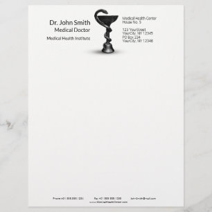 Papel Timbrado Caduco Branco da Higieia Médica Cobra Bowl Preta