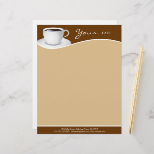 Papel Timbrado Café White Cup Compro Café Torneira