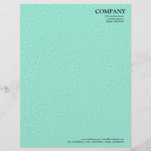 Papel Timbrado Cama de Daffodils Textura - Turquesa clara