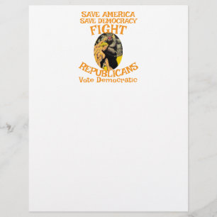 PAPEL TIMBRADO CAMISETA DE VOTAÇÃO DO PARTIDO DEMOCRATA ZL X1 KP