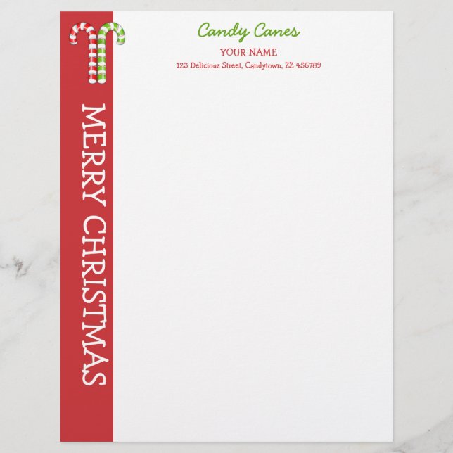 Papel Timbrado Candy Candy Candy Green - Ponta (Frente)