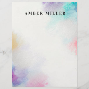 Papel Timbrado Canvas pintada