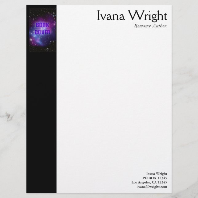 Papel Timbrado Capa de Livro de Autor (Frente)