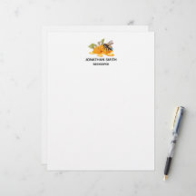 Capas de mel elegantes com abelha