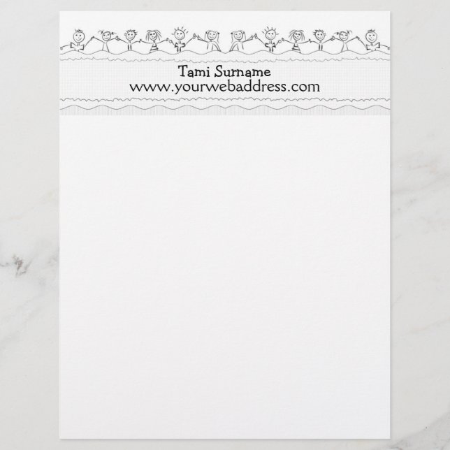 Papel Timbrado carona com crianças felizes (Frente)