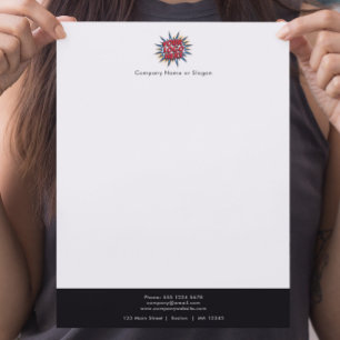 Papel Timbrado Carregamento de Logotipo Moderno Simples