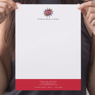 Papel Timbrado Carregamento de Logotipo Moderno Simples