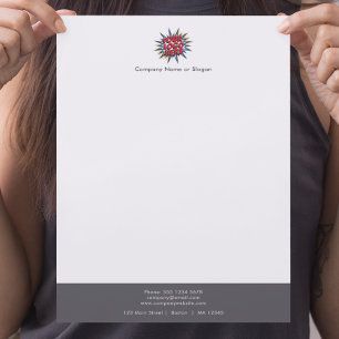 Papel Timbrado Carregamento de Logotipo Moderno Simples