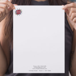 Papel Timbrado Carregamento de logotipo moderno simples