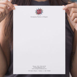 Papel Timbrado Carregamento de Logotipo Moderno Simples