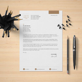 Papel Timbrado Carta Comercial com Design Letterhead