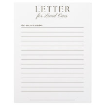 Carta de Fim de Vida para Entes Queridos