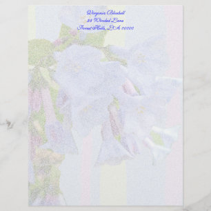 Papel Timbrado Carta Letterhead de Virginia Bluebells