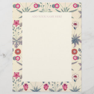 PAPEL TIMBRADO CARTA: WILLIAM MORRIS: "DAISY"