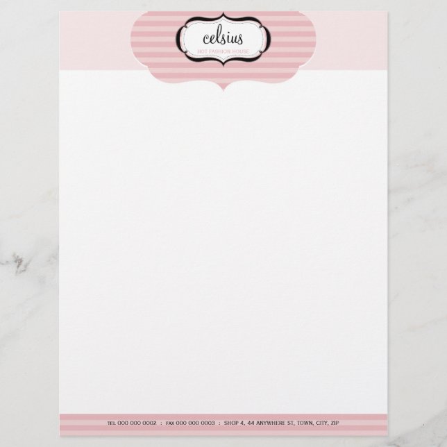 Papel Timbrado CARTEIRA PERSONALIZADA :: boutique chic 2 (Frente)