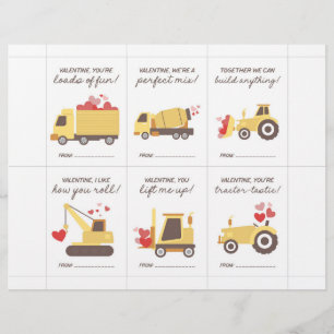 Papel Timbrado Cartões de Valentim para Crianças Fazer