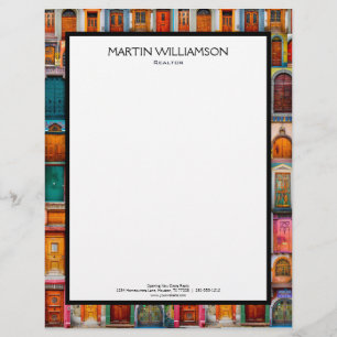 Papel Timbrado Casa nova moderna profissional dos bens