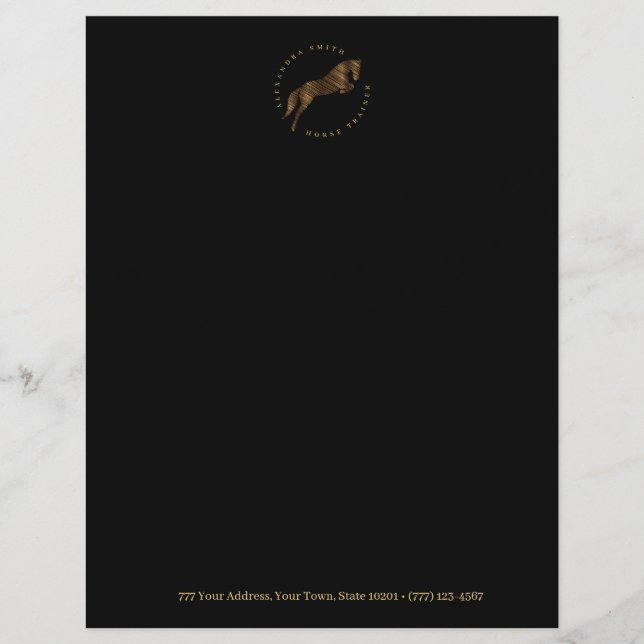 Papel Timbrado Cavalo de Pulso | Cavalo Escrivado | Formador de c (Frente)