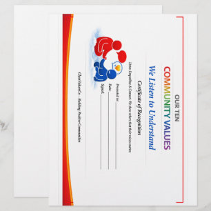 Papel Timbrado Certificado de Estação de Escuta de Valor Papelari
