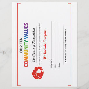 Papel Timbrado Certificado de Inclusão de Valor