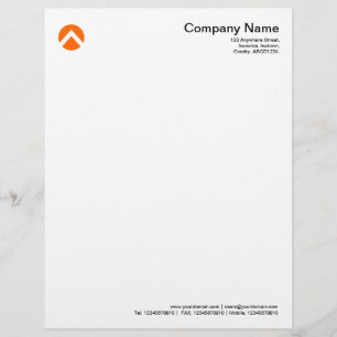 Papel Timbrado Cevon dentro de um círculo - Laranja