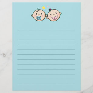 Papel Timbrado CHÁ DE BEBÊ   Jogos do Partido 